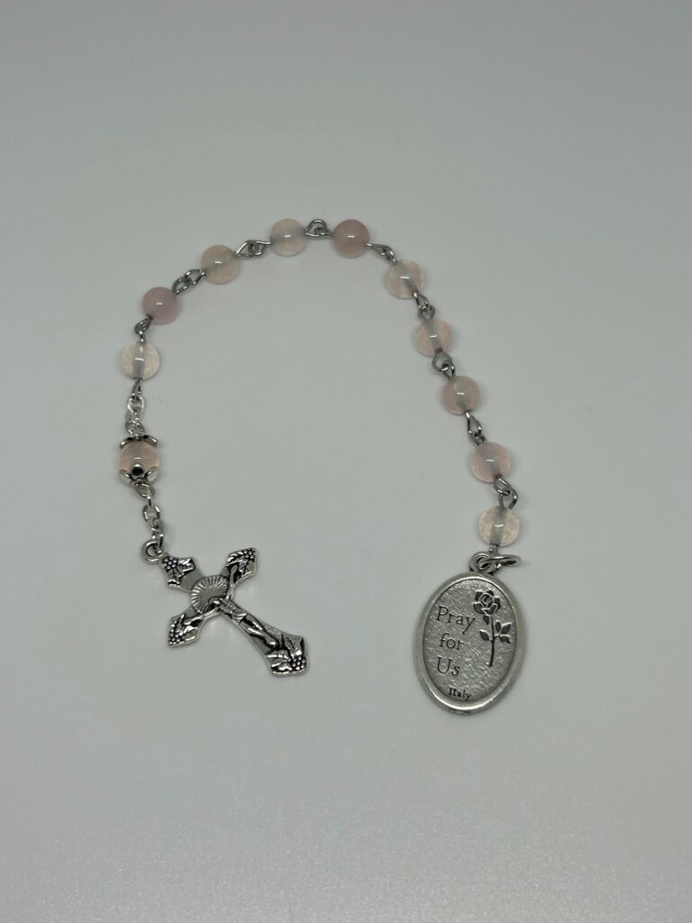 Pink one-decade rosary