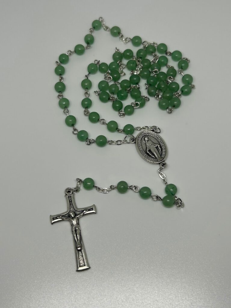 Green one-decade rosary